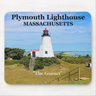 Plymouth Leuchtturm, "The Gurnet", MA-Mauspad Mousepad