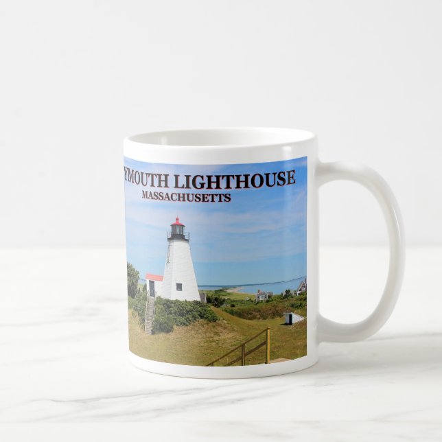 Plymouth Lighthouse, Gurnet, Massachusetts Tasse (Rechts)