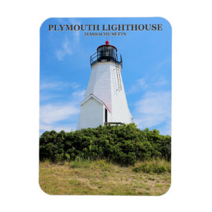 Plymouth Lighthouse, Massachusetts "The Gurnet" Magnet