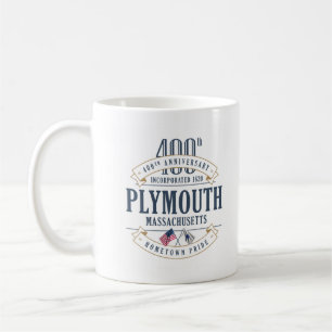 Plymouth, Massachusetts 400th Anniversary Tasse