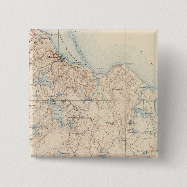 Plymouth, Massachusetts Button (Vorderseite)
