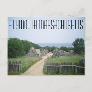 Plymouth Massachusetts Postkarte