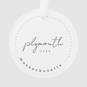 Plymouth, Massachusetts Travel Vereinigte Staaten Ornament