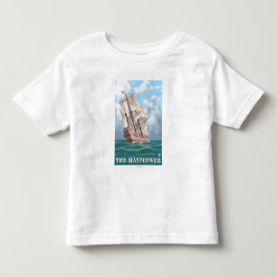 Plymouth, MassachusettsView des Mayflower Kleinkind T-shirt