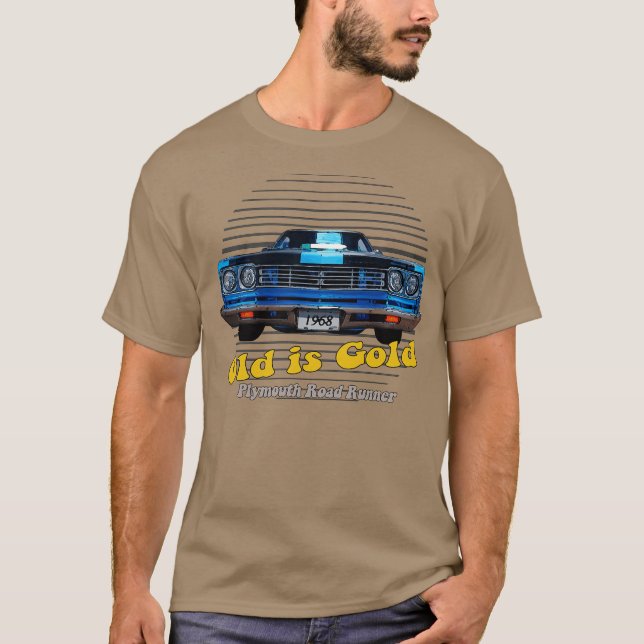 Plymouth Road Runner Hemi American Muscle Old is G T-Shirt (Vorderseite)