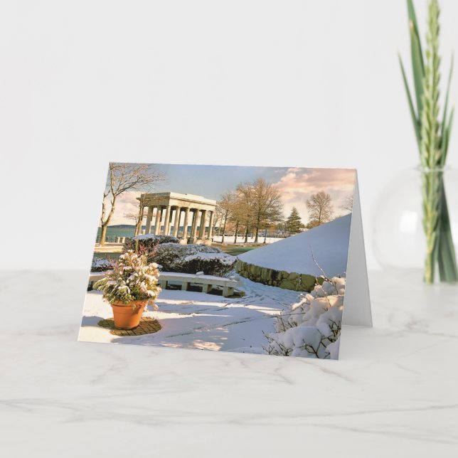 Plymouth Rock Canopy Feiertagskarte (Vorderseite)