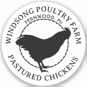 Plymouth Rock Hen Vinyl Car oder Window Decal Aufkleber