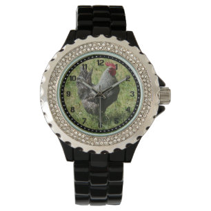 Plymouth Rock-Huhn-Uhr Armbanduhr