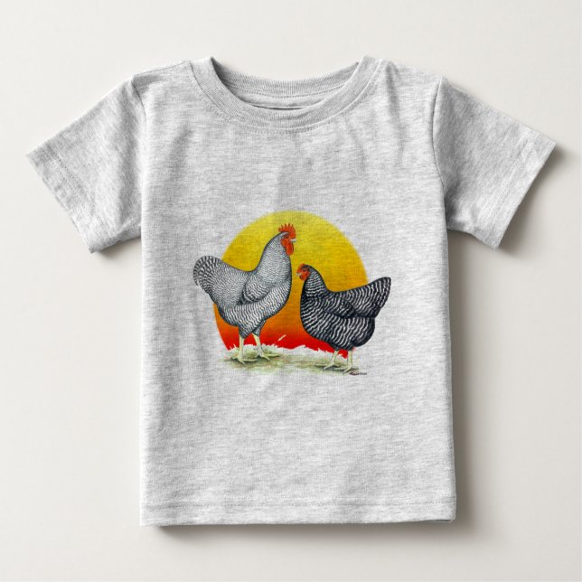 Plymouth Rocks: Sunrise Baby T-shirt (Vorderseite)