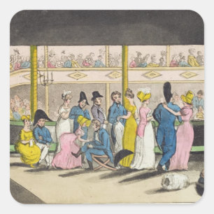 Plymouth-Schauspielhaus, Platte 'von den Quadratischer Aufkleber
