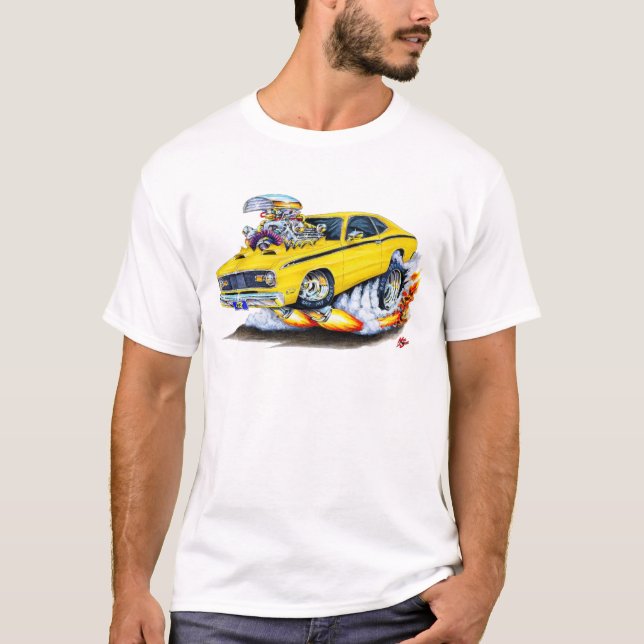 Plymouth-Staubtuch-Gelb-Auto 1970-74 T-Shirt (Vorderseite)