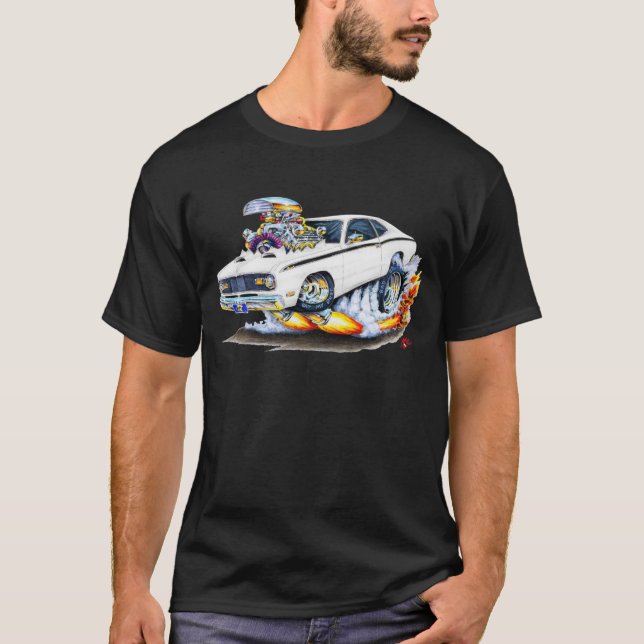 Plymouth-Staubtuch-Weiß-Auto 1970-74 T-Shirt (Vorderseite)