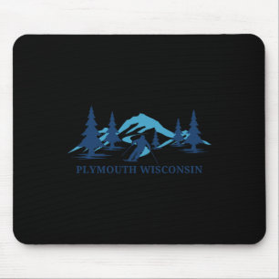 Plymouth Wisconsin Ski Resort Skifahren Mousepad