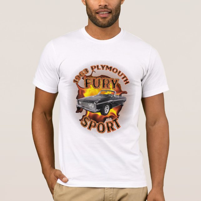 Plymouth-Wut-Sport-Hemd 1963 der Männer T-Shirt (Vorderseite)