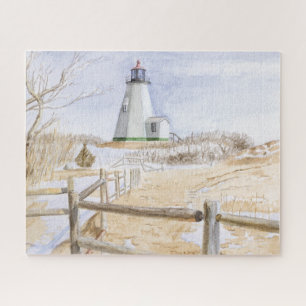 Plymouther Leuchtturm Aquarell 520 Teile Puzzle