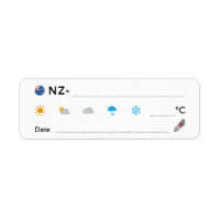 PLZ ID NZ Neuseeland Wetterdatum ラ ベ ル