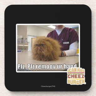 PLZ remoov ur Hand Untersetzer