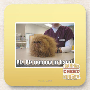 PLZ remoov ur Hand Untersetzer