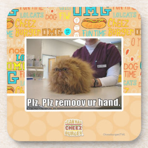 PLZ remoov ur Hand Untersetzer