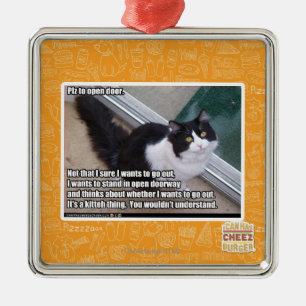 PLZ zur offenen Tür Ornament Aus Metall