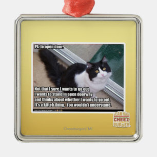 PLZ zur offenen Tür Ornament Aus Metall