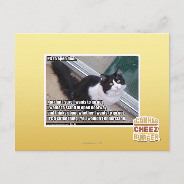 PLZ zur offenen Tür Postkarte (Vorderseite)