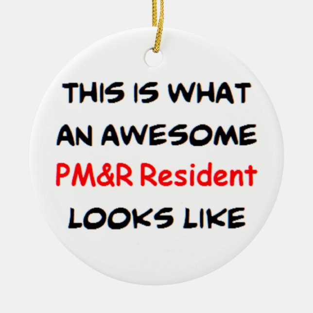 PM&R-Assistent, großartig Keramik Ornament (Vorne)