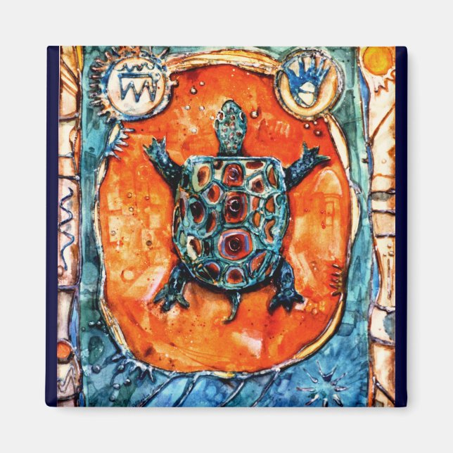 PMACarlson Brother Turtle Magnet (Vorne)