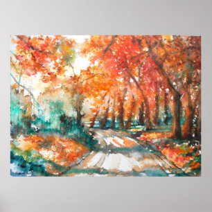 PMACarlson Country Road, Bucks Landkreis, Pa Poste Poster