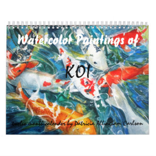 PMACarlson Koi Aquarell-Kalender Kalender