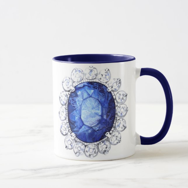 PMACarlson königliche Saphir-Tasse Tasse (Rechts)