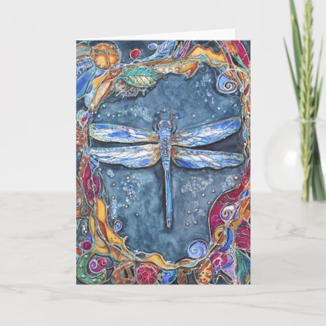 PMACarlson kupferne Libellen-Karte Karte (Vorderseite)