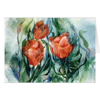 PMACarlson orange Tulpe-Karte