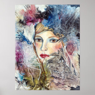 PMACarlson schönes Mädchen-Plakat Poster