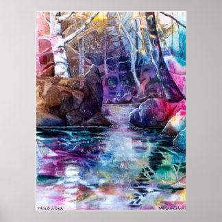 PMACarlson White Birch Creek Poster