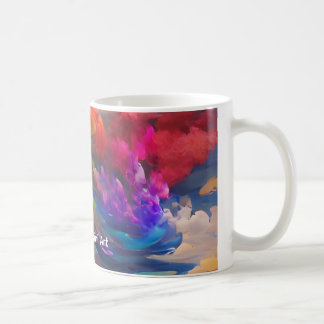 PMART Farbige Wolken Kaffeetasse