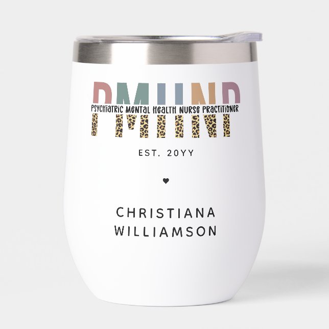 PMHNP Leopard Print Psychiatric Mental Health NP (Links)