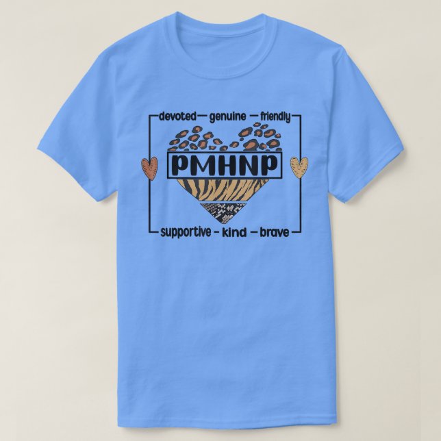 PMHNP Psychiatric Mental Health Nury Practitioner T-Shirt (Design vorne)
