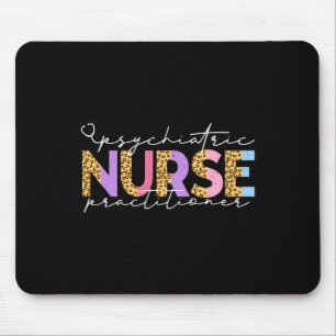 Pmhnp Süße psychiatrische Krankenpflegerin Leopard Mousepad