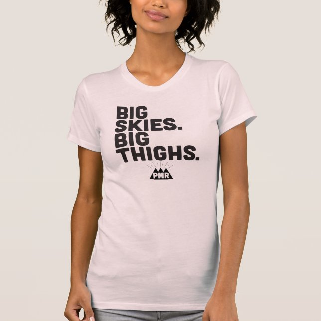 PMR große Himmel, großes Schenkel-Mädchen-T-Shirt T-Shirt (Vorderseite)