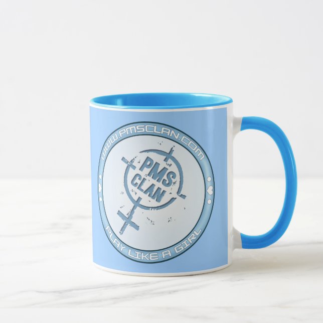 PMS Becher-blaues Logo 2 Tasse (Rechts)