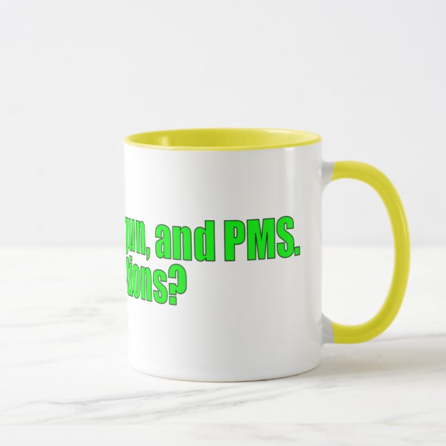 PMS, irgendwelche Fragen? Tasse (Rechts)