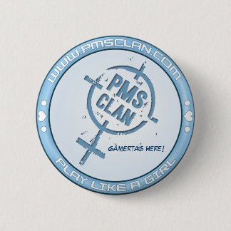 PMS Knopf-blaues Logo 2 Button