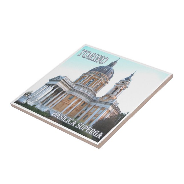 PMT007 TURIN Basilica Superga, Italien, Fliese (Seite)