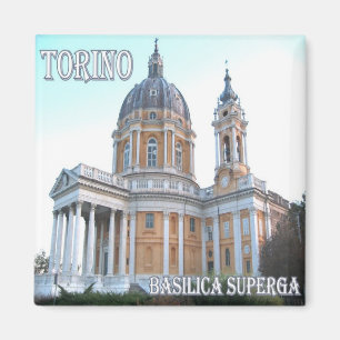 PMT007 TURIN Basilica Superga, Italien, Kühlschran Magnet