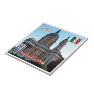 PMT018 TURIN Basilica of Superga, Italien, Fliese