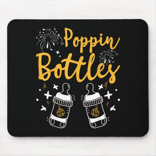 Pn Bottles For New Year Cu Er Nurse Christmas Baub Mousepad (Vorne)