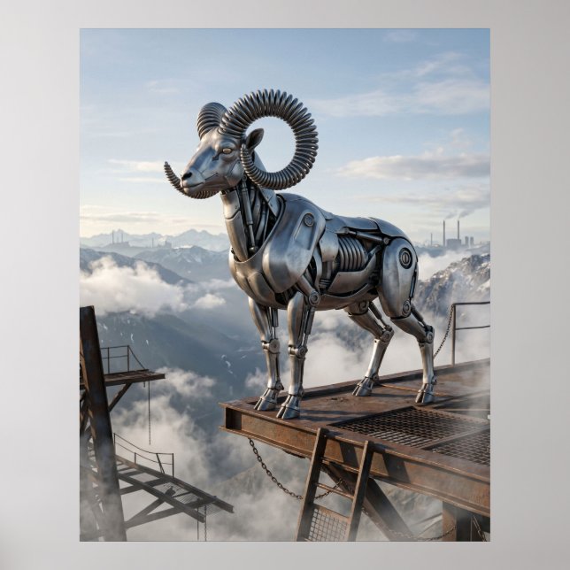 Pneumatischer Widdergipfel Poster (Vorne)