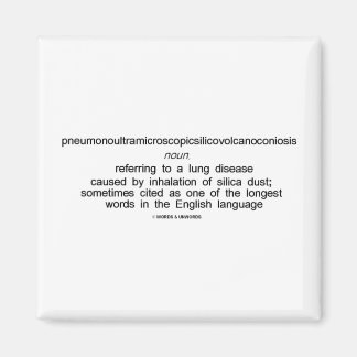 Pneumonoultramikroskopische Silicovulcanokoniose Magnet