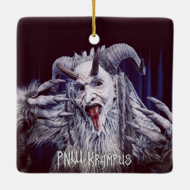 PNW Krampus Keramik Ornament (Rückseite)